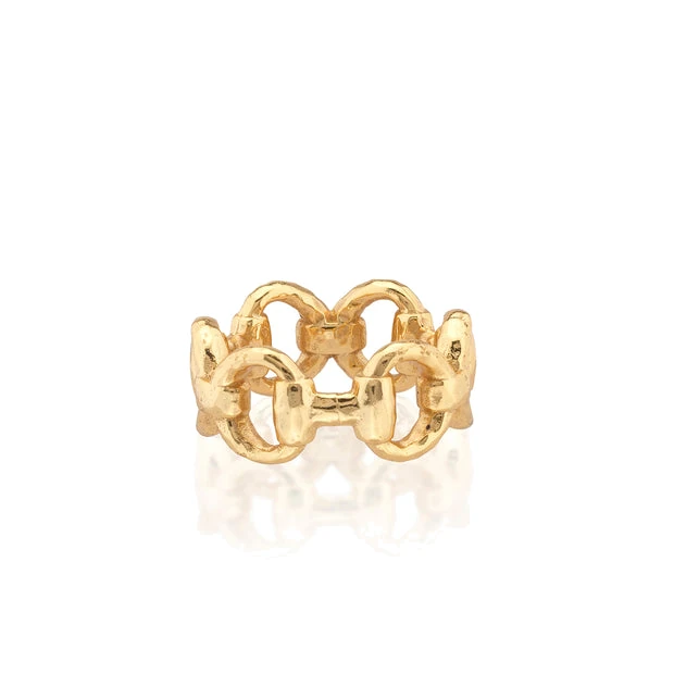 Capucine De Wulf Equestrian Snaffle Bit Ring - Gold
