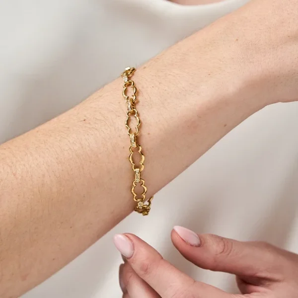 Capucine De Wulf Maharani Petite Chain Bracelet - Clear Cubic Zirconia