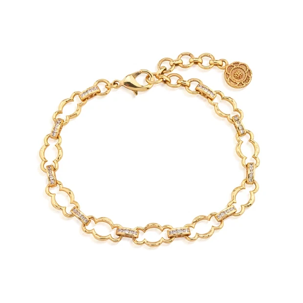 Capucine De Wulf Maharani Petite Chain Bracelet - Clear Cubic Zirconia