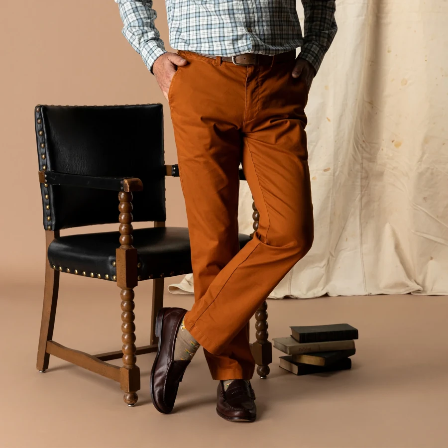 Duck Head Classic Fit Gold School Chino - Spiced Almond