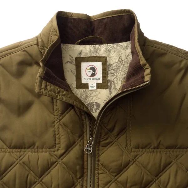 Duck Head Fremont Sport Performance Quilted Vest - Dark Olive