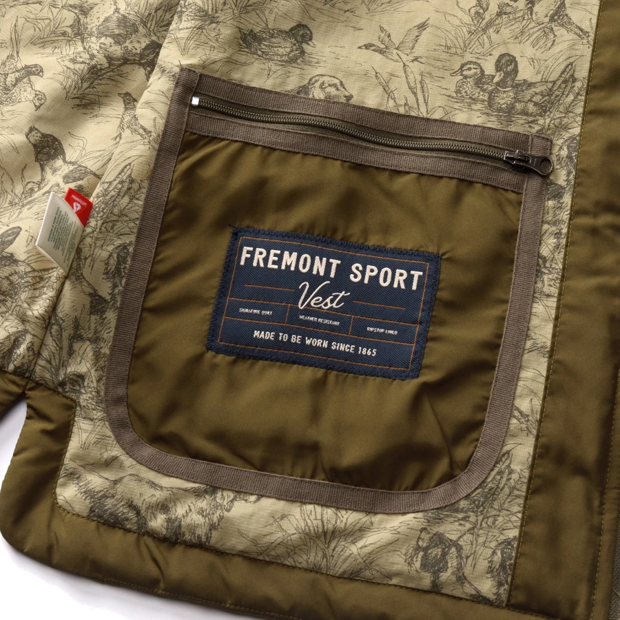 Duck Head Fremont Sport Performance Quilted Vest - Dark Olive