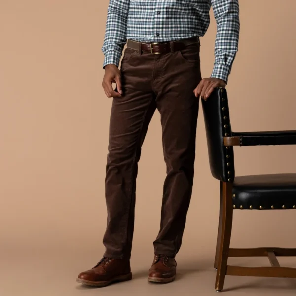 Duck Head Holston Corduroy Five-Pocket - Espresso Brown