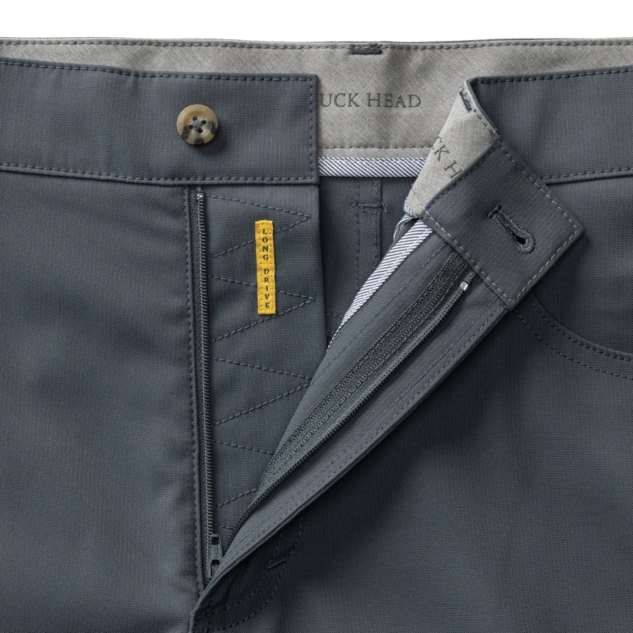 Duck Head Classic Fit Long Drive Performance Five-Pocket - Charcoal
