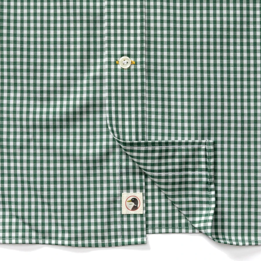 Duck Head Performance Poplin Sport Shirt - Pritchard Plaid: Hunter Green