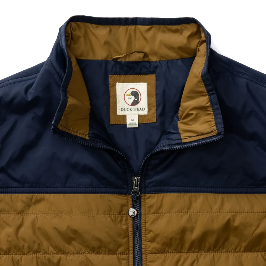 Duck Head Ridgeland Performance Quilted Vest - Bronze Brown