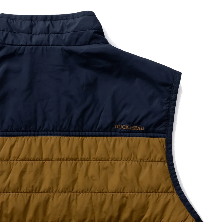 Duck Head Ridgeland Performance Quilted Vest - Bronze Brown