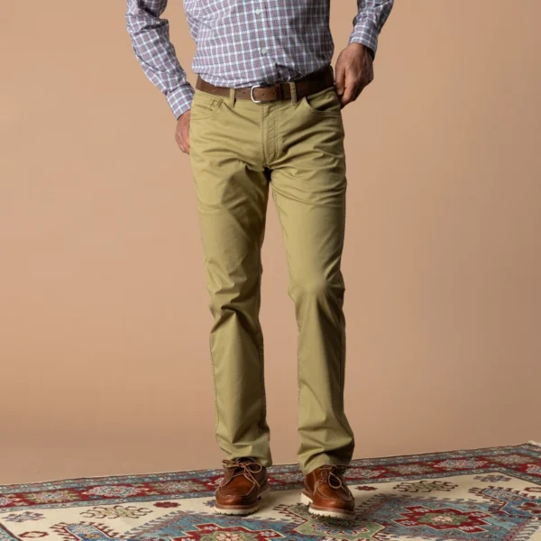 Duck Head Shoreline Classic Fit Five-Pocket Pants - Wheatfield