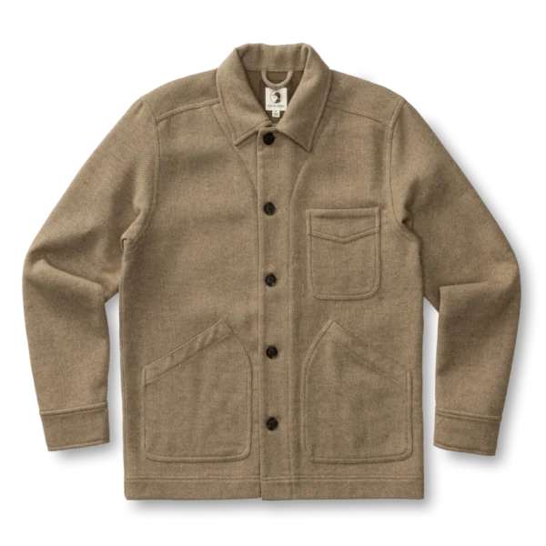 Duck Head Wool Lumber Jacket - Khaki Heather