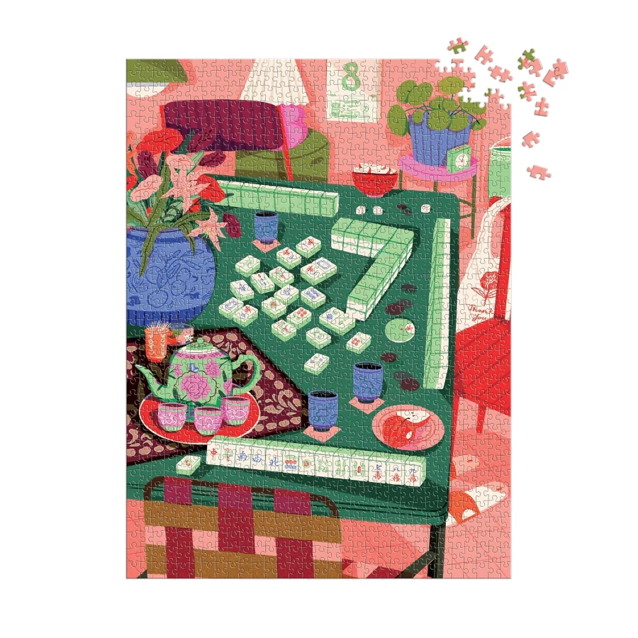 Galison Mahjong Social 1000 Piece Puzzle