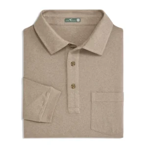 GenTeal Wander Long Sleeve Polo - Birch