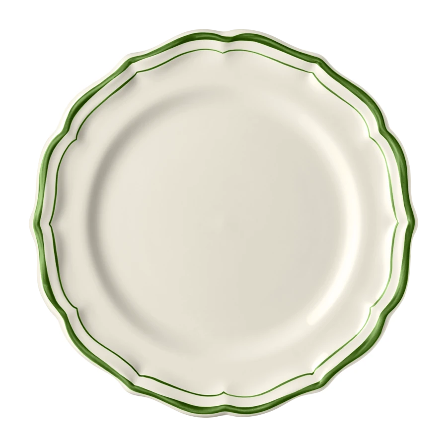 Gien Filet Fougere (Fern) Dessert Plate