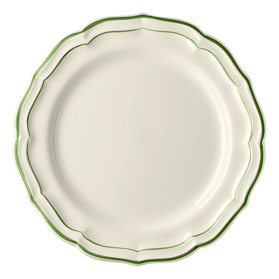Gien Filet Fougere (Fern) Dinner Plate