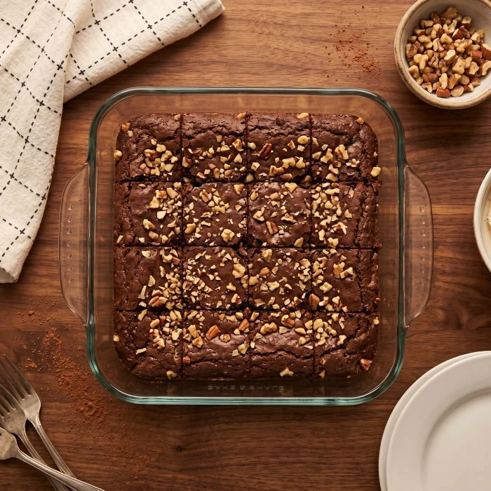 Mrs. Anderson's Baking Glass Brownie Pan, 8"