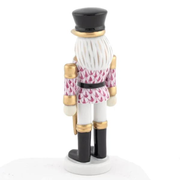 Herend Nutcracker with Sword - Raspberry