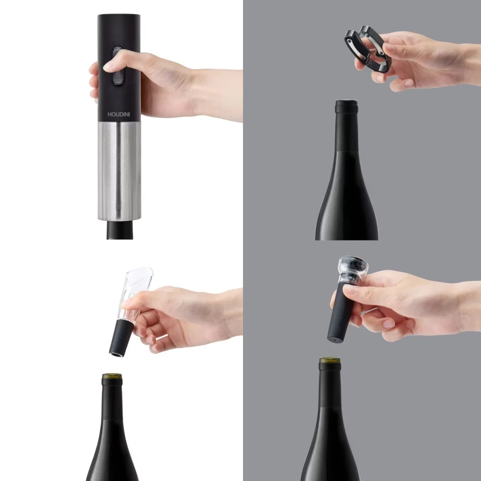 Houdini Electric Wine Corkscrew 6 Piece Set