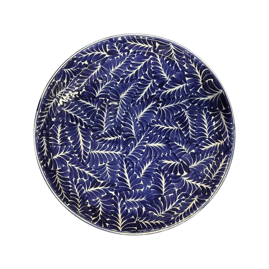 Jan Barboglio Palma Azul Tray - Blue & White Jan Barboglio Palma Azul Tray - Blue & White