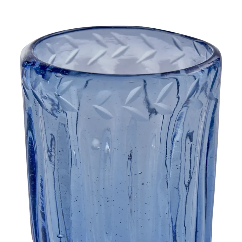Jan Barboglio Pequeñas Acanalada - Blue, Set of 6