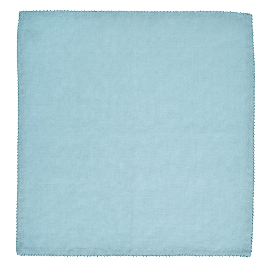 Juliska Berry Scallop Napkin - Light Blue