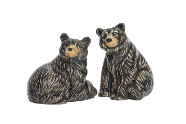 Juliska Black Bear Salt and Pepper Shakers Set