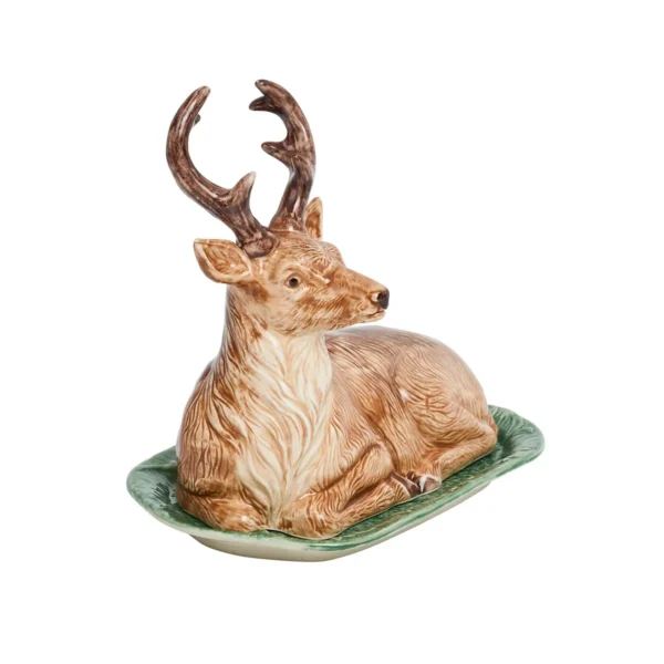 Juliska Forest Walk Stag Butter Dish - Multi