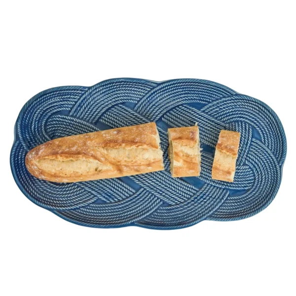 Juliska Le Panier Mystic Knot 15" Hostess Tray - Denim