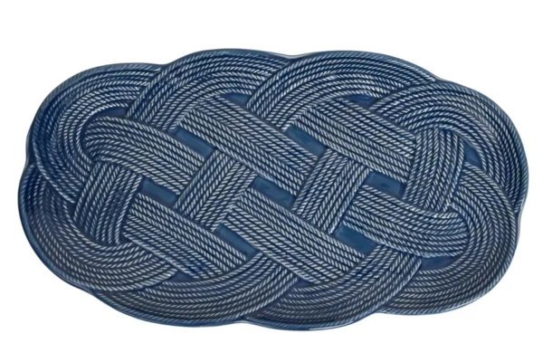 Juliska Le Panier Mystic Knot 15" Hostess Tray - Denim