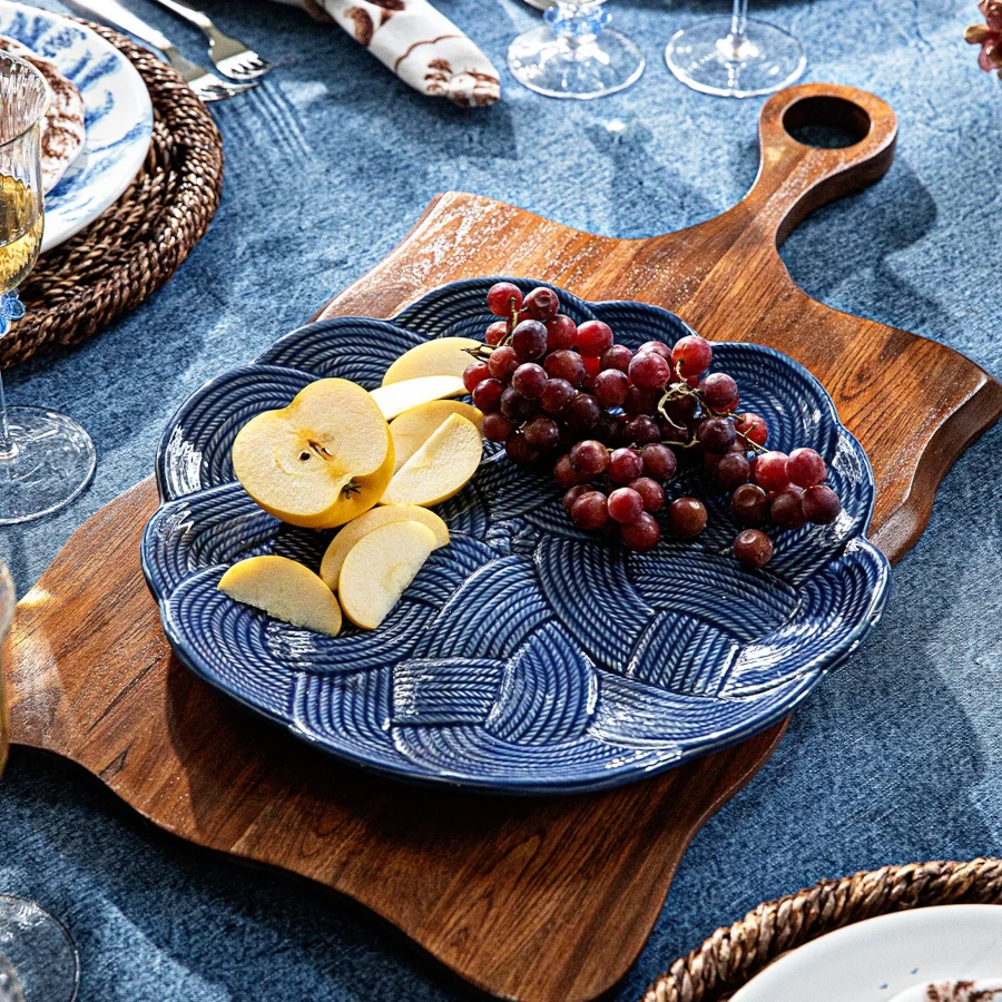 Juliska Le Panier Mystic Knot Charger/Platter - Denim
