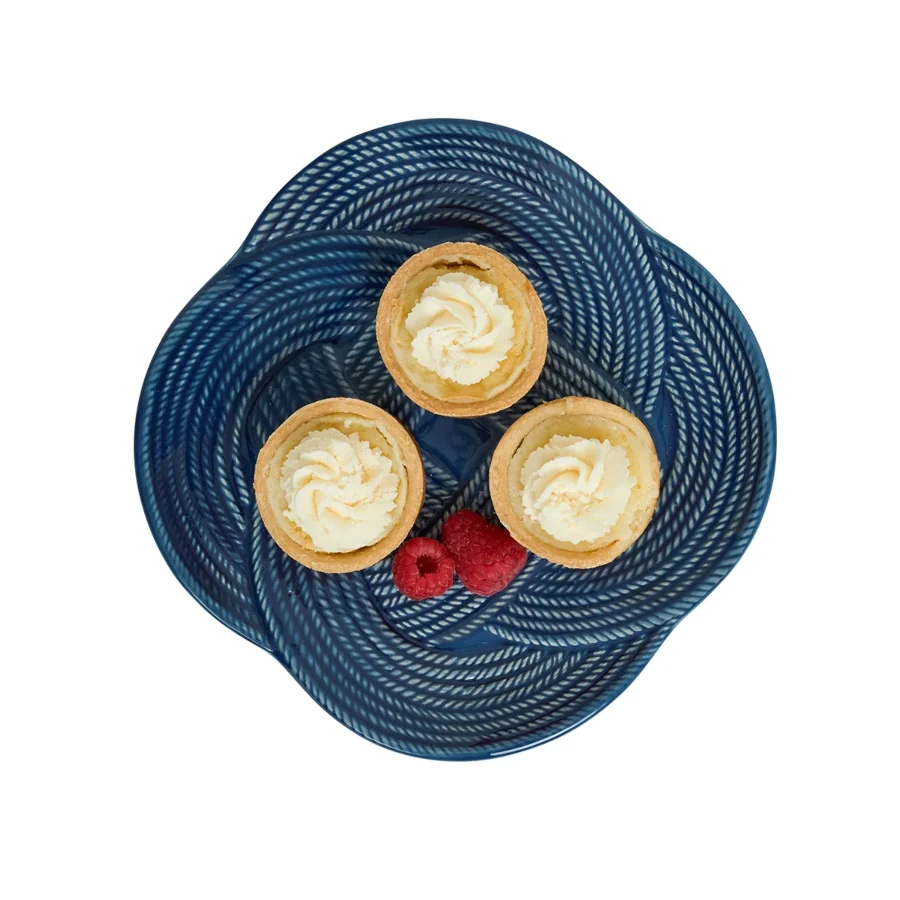 Juliska Le Panier Mystic Knot Dessert/Salad Plate - Denim