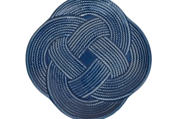 Juliska Le Panier Mystic Knot Dessert/Salad Plate - Denim
