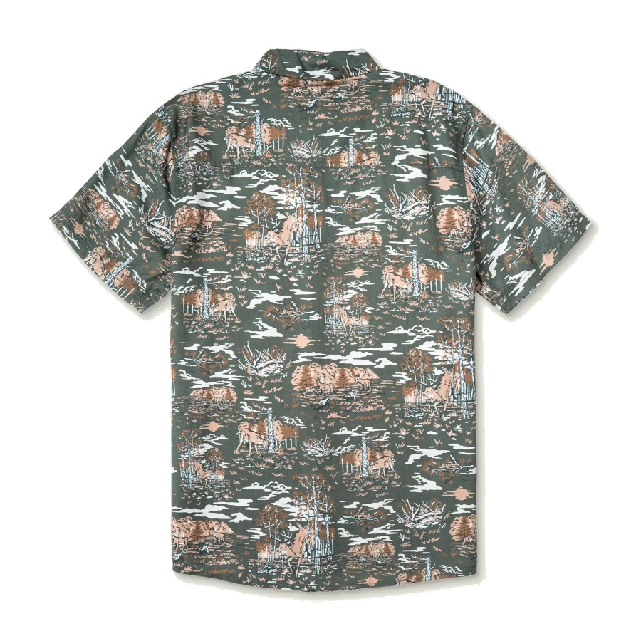 Marsh Wear Hagood Printed Short-Sleeve Shirt - Forest