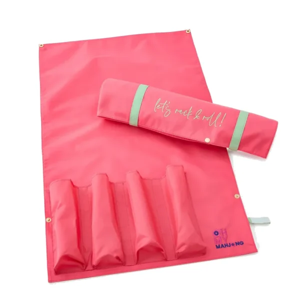 Oh My Mahjong Let's Rack & Roll Bag - Strawberry Pink