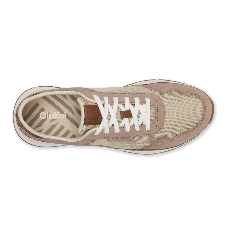 OluKai Koke Sneakers - Ecru/Taupe Grey