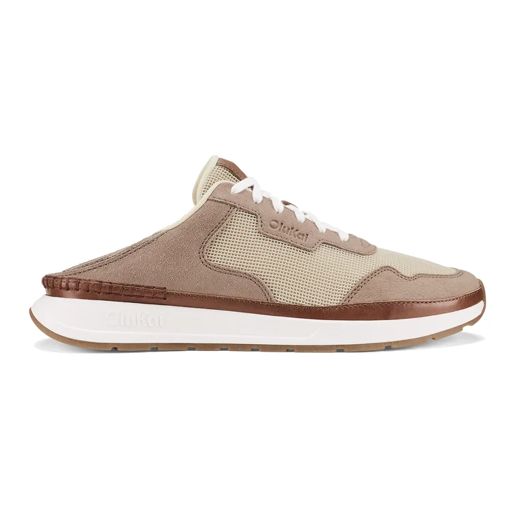 OluKai Koke Sneakers - Ecru/Taupe Grey
