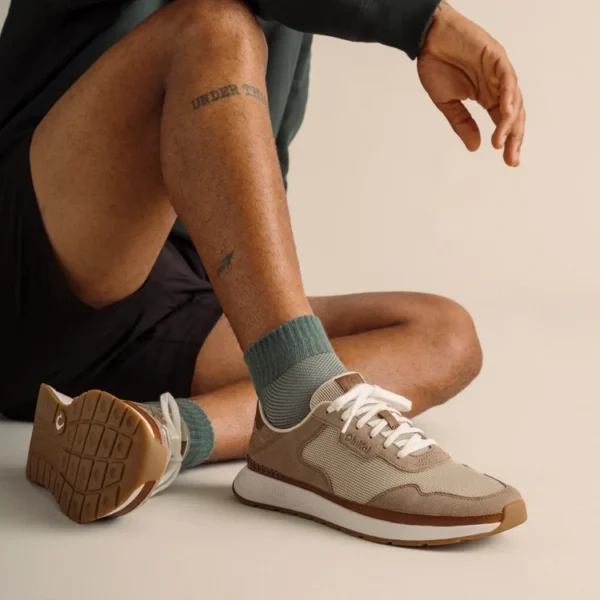 OluKai Koke Sneakers - Ecru/Taupe Grey