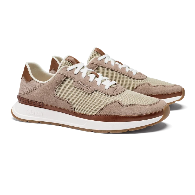 OluKai Koke Sneakers - Ecru/Taupe Grey OluKai Koke Sneakers - Ecru/Taupe Grey