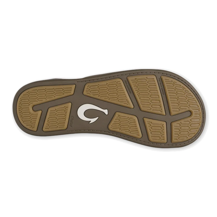 OluKai Tuahine Waterproof Leather Sandals - Canteen