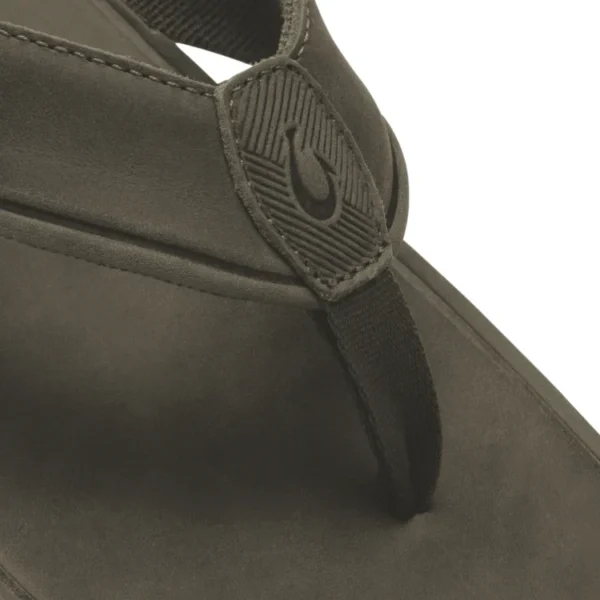 OluKai Tuahine Waterproof Leather Sandals - Canteen