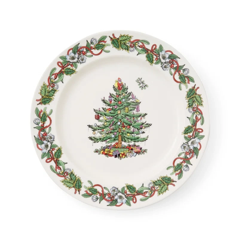 Spode Christmas Tree Wreath Dinner Plate