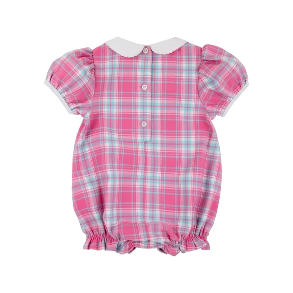 The Beaufort Bonnet Co - Banks Bow Bubble - Brenton Point Plaid with Worth Avenue White