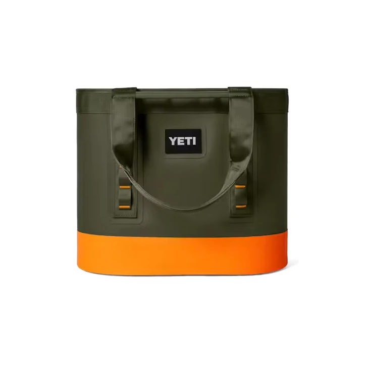 Yeti Camino 35 Carryall Tote Bag - Olive/King Crab Orange