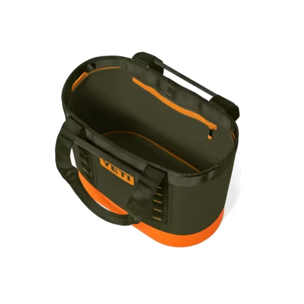 Yeti Camino 35 Carryall Tote Bag - Olive/King Crab Orange