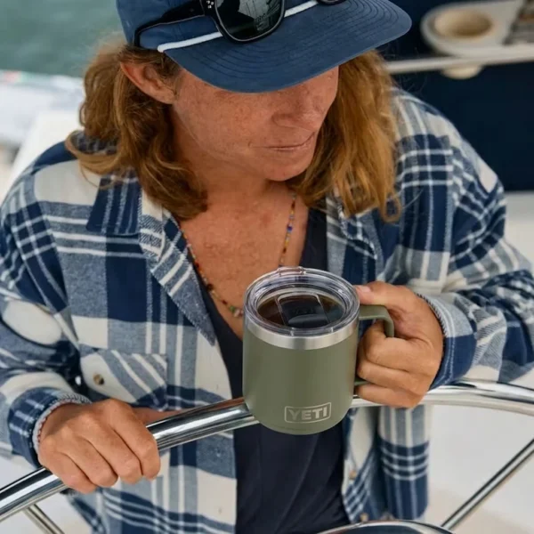 Yeti Rambler 10oz Stackable Mug with DuraSip Ceramic Lining - Pampa Green