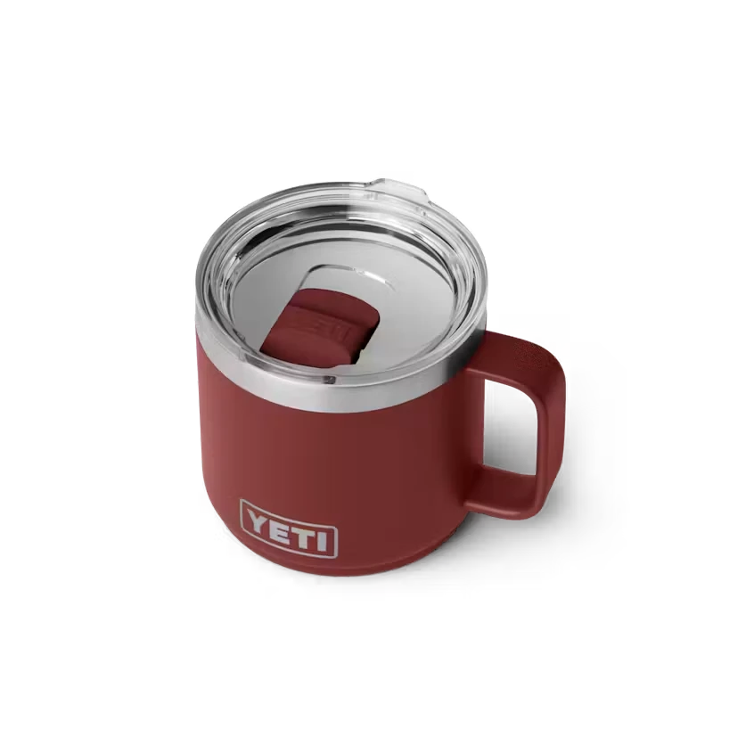 Yeti Rambler 14oz Stackable Mug with DuraSip Ceramic Lining - Stag Red