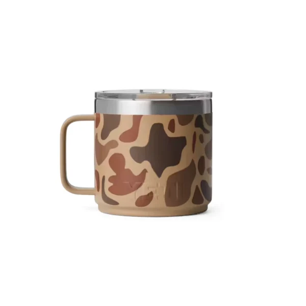 Yeti Rambler 14oz Stackable Mug with DuraSip Ceramic Lining - Wetlands Camo