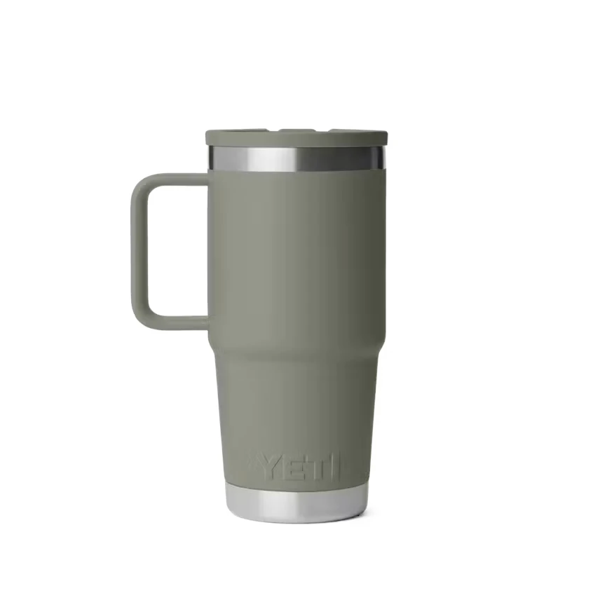 Yeti Rambler 20 oz Travel Straw Mug with Color-Matched Straw Lid - Pampa Green