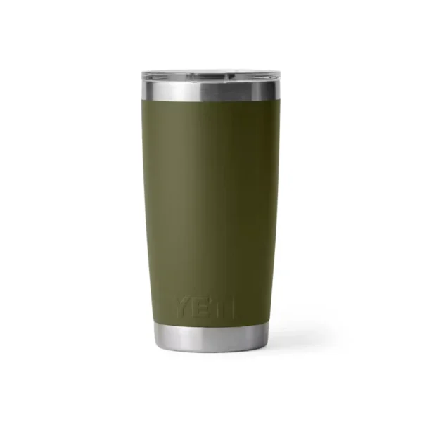 Yeti Rambler 20oz Tumbler with MagSlider Lid - Olive/King Crab Orange