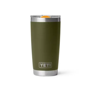 Yeti Rambler 20oz Tumbler with MagSlider Lid - Olive/King Crab Orange