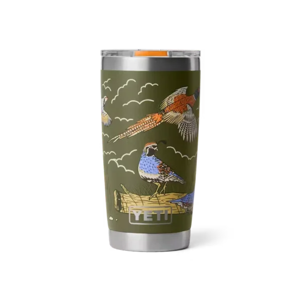 Yeti Rambler 20oz Tumbler with MagSlider Lid - Upland Bird Olive