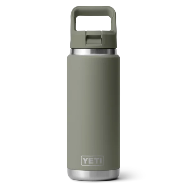 Yeti Rambler 26oz Bottle with Color Matched Straw Cap - Pampa Green3